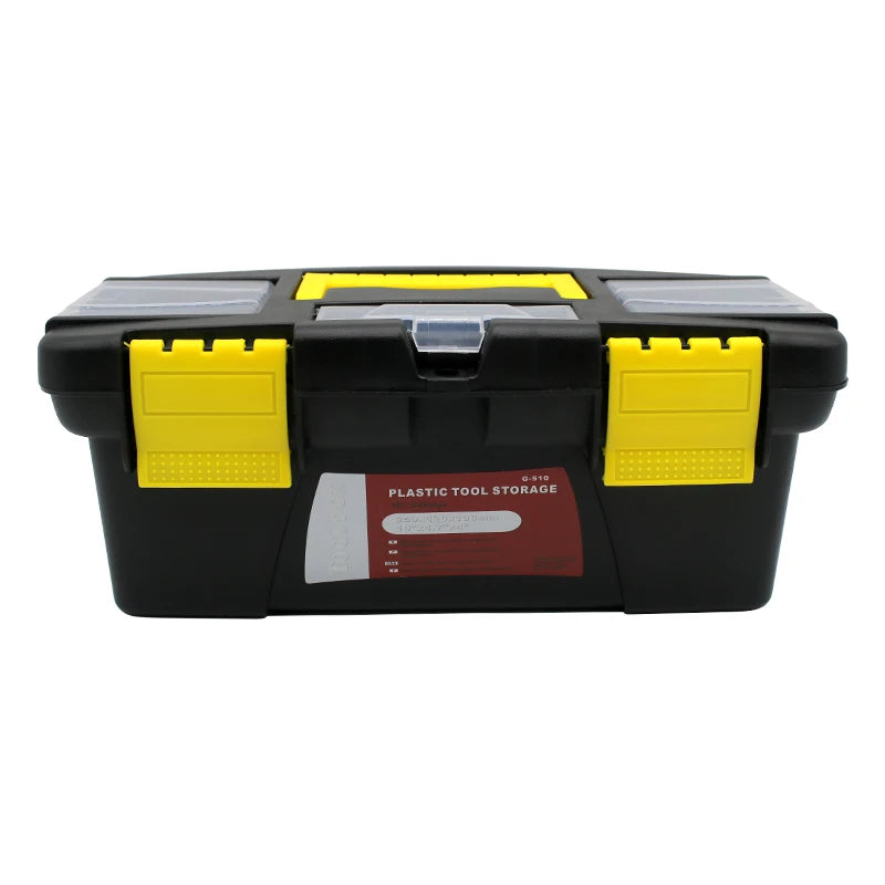 Double-Layer Plastic Toolbox with Lid Organisers