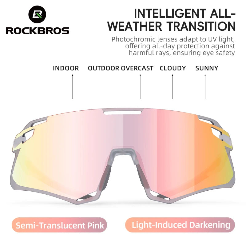 Photochromic Cycling Glasses with TR90 Frame