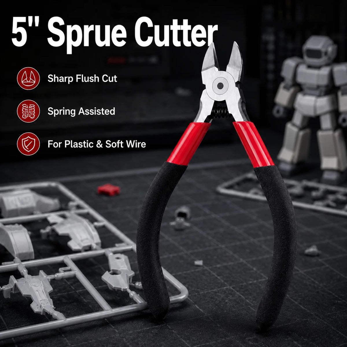 3 Types Pliers Set, Heavy Duty Combination Long Nose Diagonal Cutter Pliers, Wire Cutting Gripping Tool Kit for DIY Repair