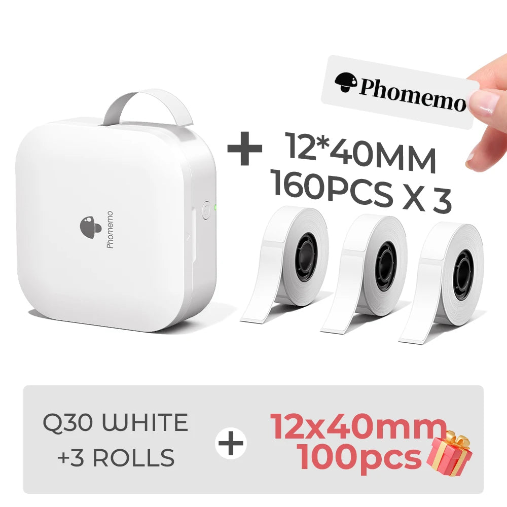 Q30 Thermal Label Printer, Pictured Packages