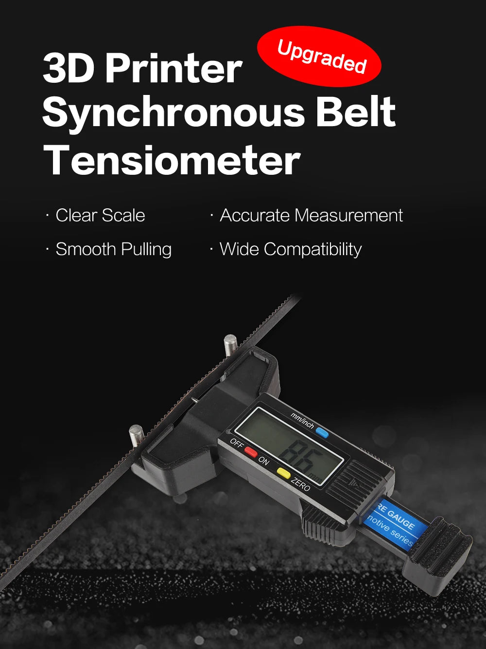 2GT Timing Belt Tension Meter for 3D Printers