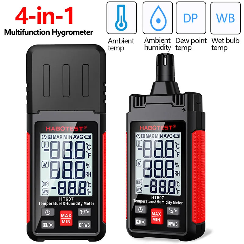 HT607 Temperature and Humidity Meter