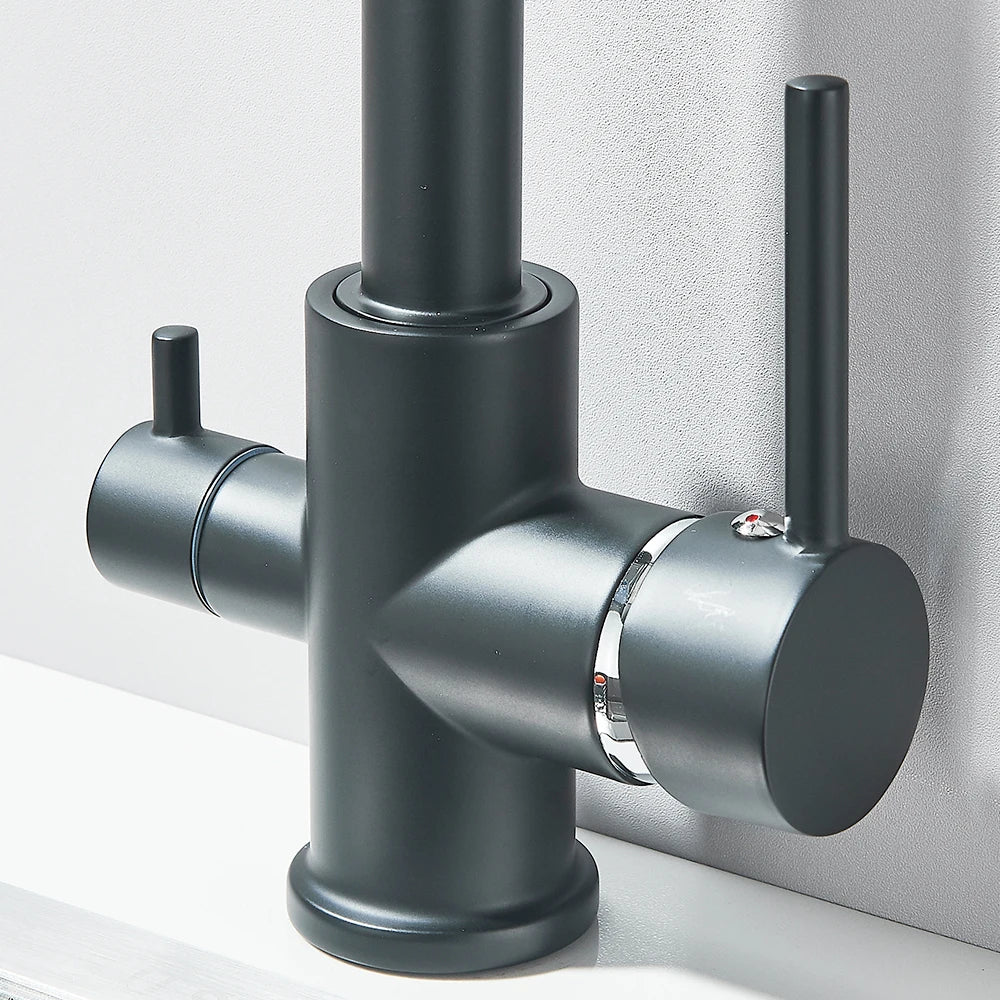 Robinet d'évier de cuisine filtré avec bec pour eau potable