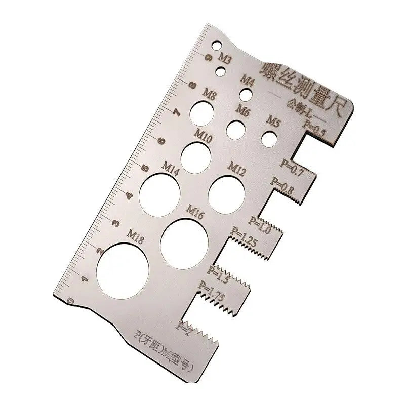 Screw Thread Pitch and Diameter Gauge