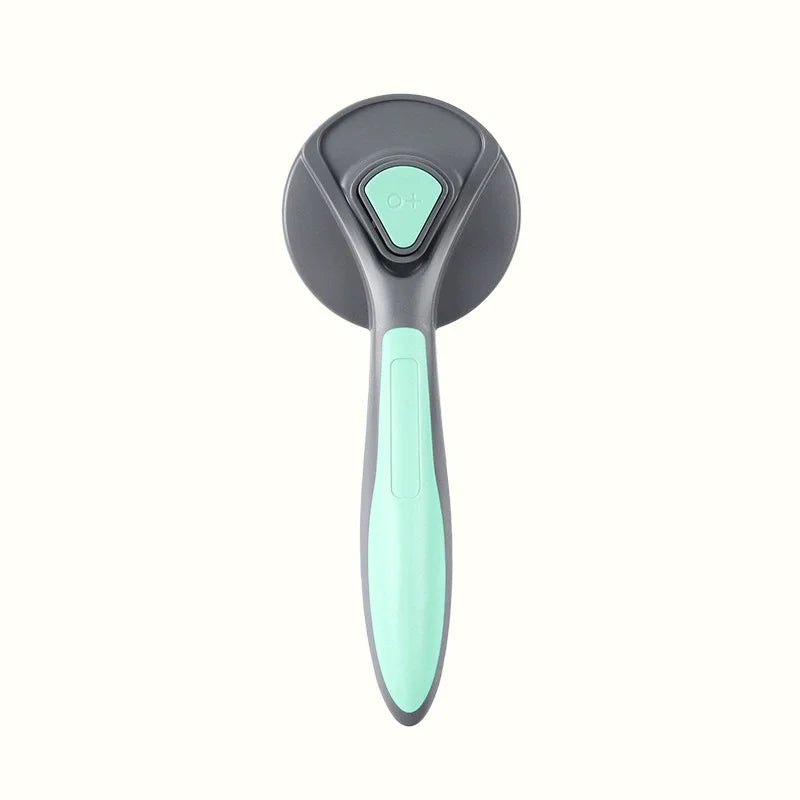 Self-Cleaning Pet Grooming Brush with One-Button Hair Release