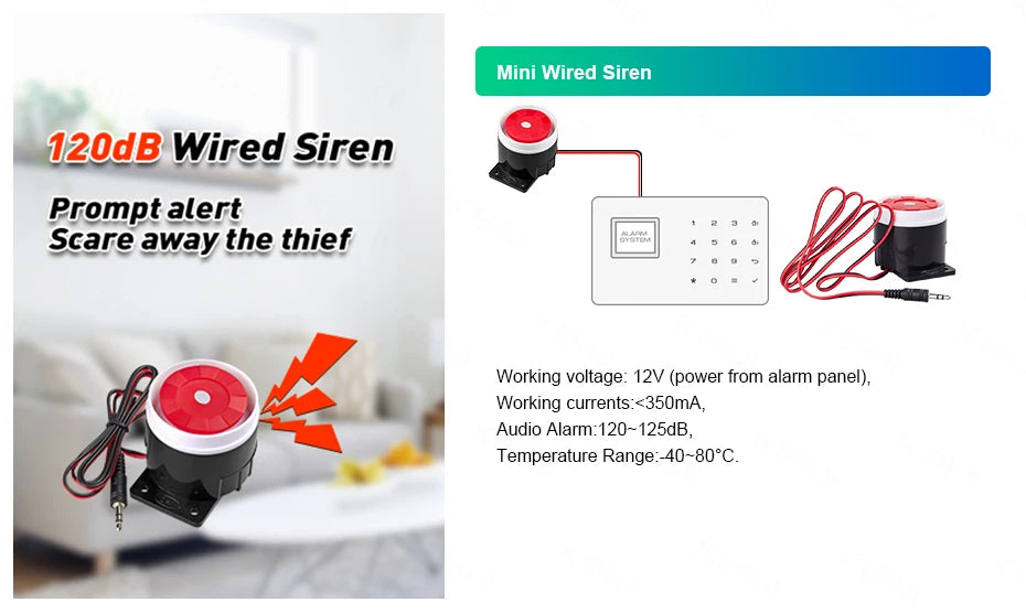 KERUI W181 Wireless WIFI Alarm System Door Sensor Phone APP Remote Control Smart Home Burglar Security Alarm Works with Tuya