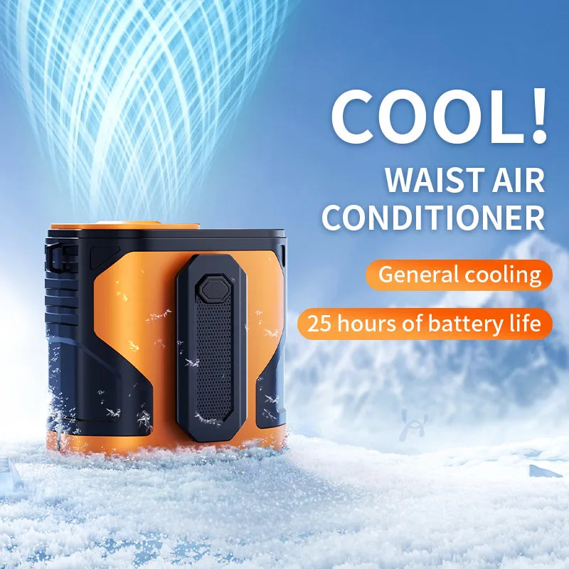 Xiaomi 2025 Waist-hanging Fan High-speed Portable Waist-clip Outdoor Construction Site Cool Down USB Mini Neck-hanging 