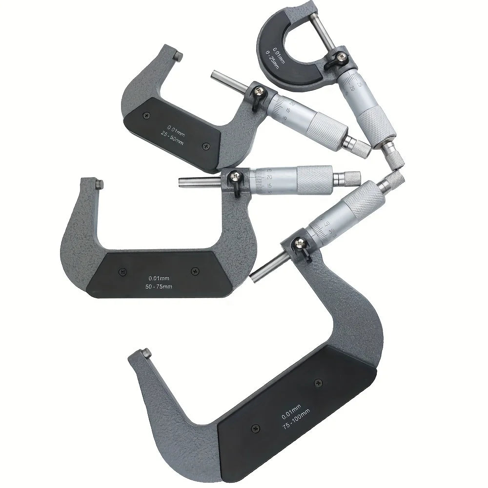 Mechanical Outside Micrometer, Four Measuring Range Options