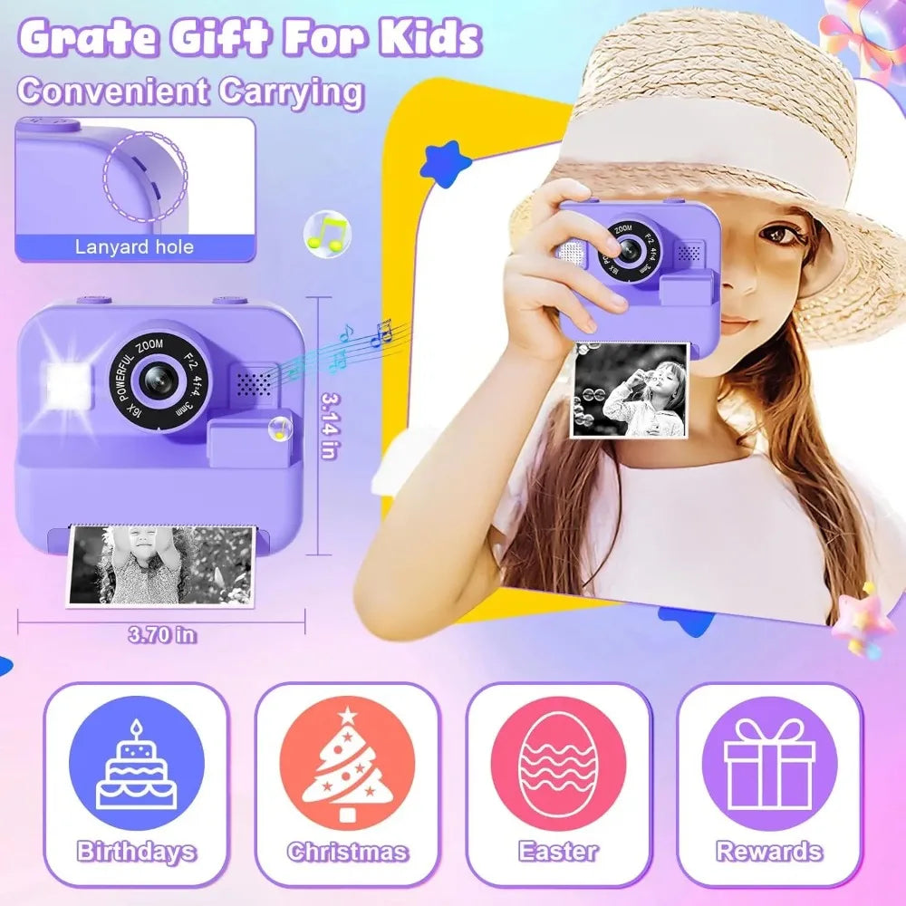 Educational Thermal Instant Print Camera with 32GB Card