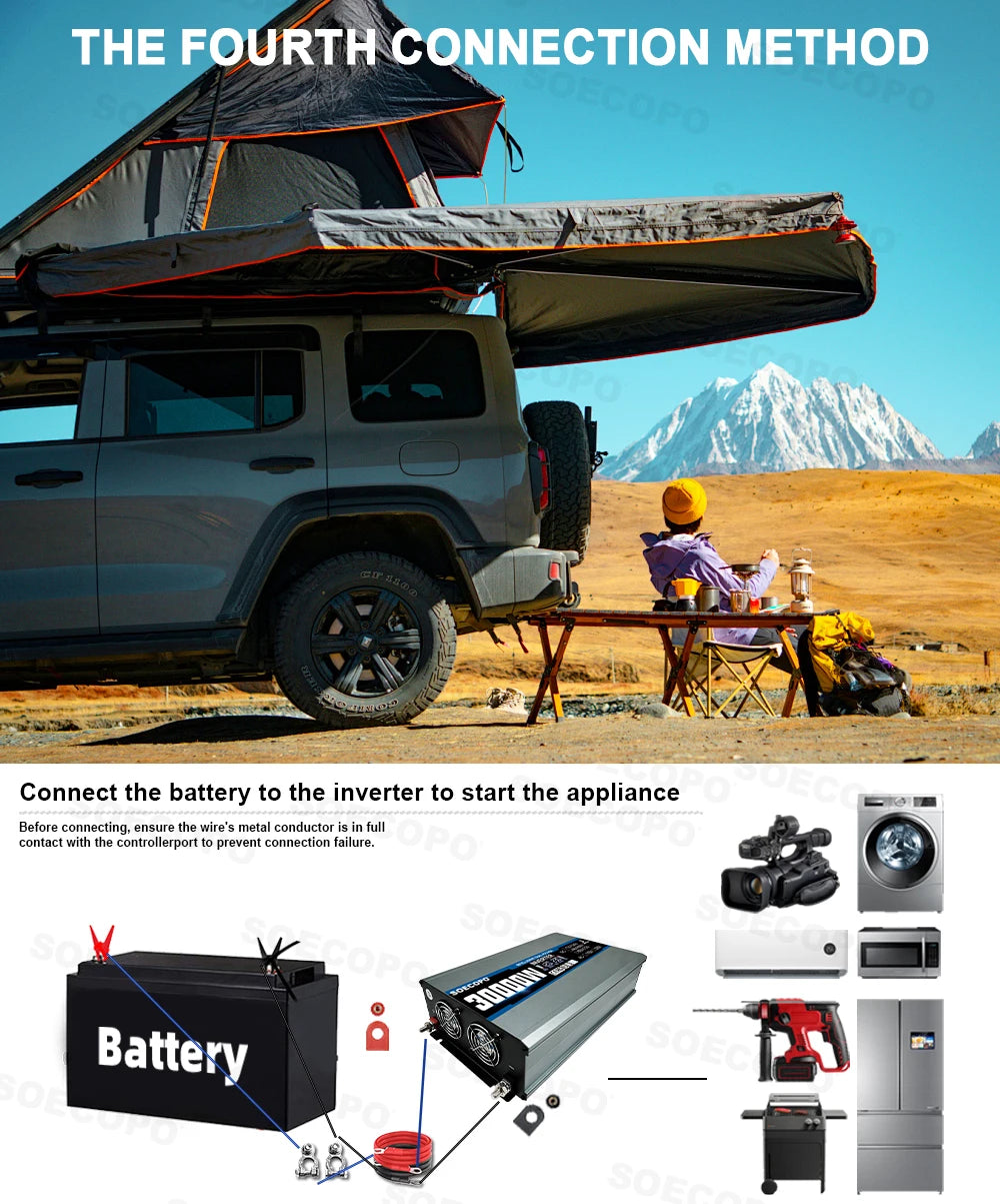 Off-Grid Solar Power Kit 2200W Inverter with 20W Panel