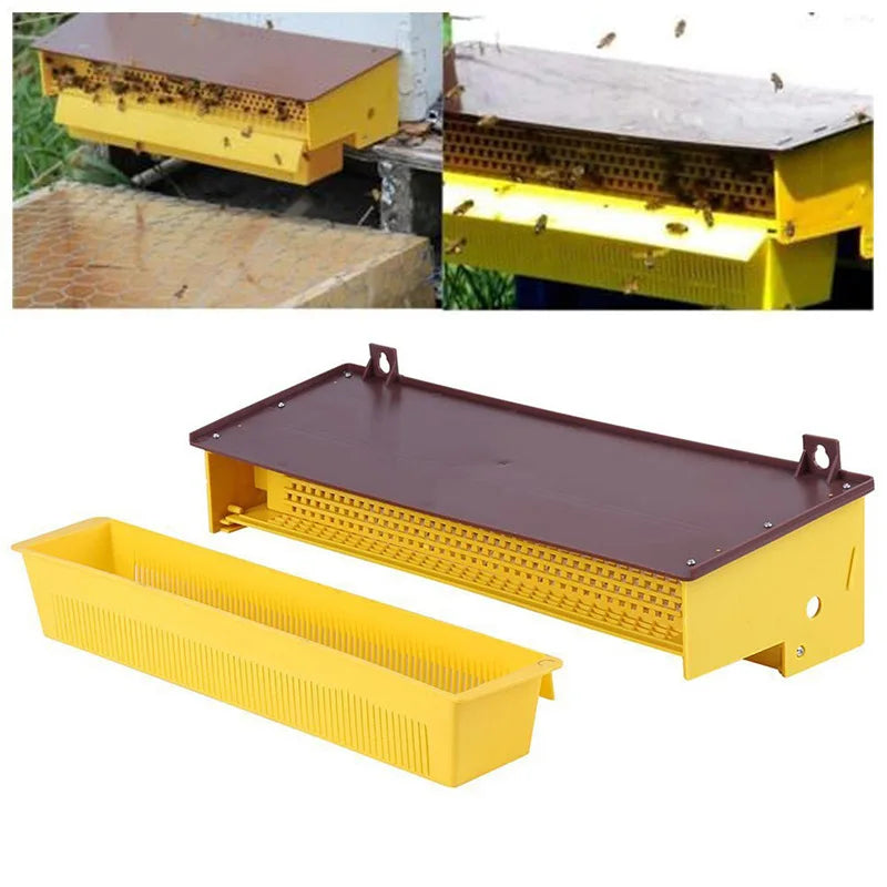 Trappola per polline all'ingresso dell'alveare con cassetto rimovibile