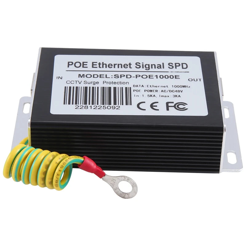 Enkeltkanals PoE Ethernet Surge Protector