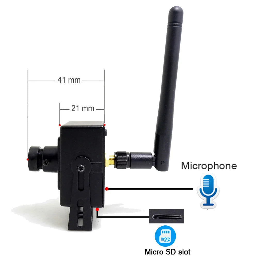 1080P mini WiFi bezpečnostná kamera s audio a upozorneniami na pohyb