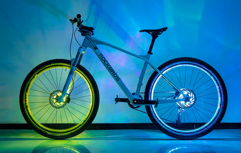 Cykelhjul LED-lys med 7 farver og automatisk bevægelsessensor