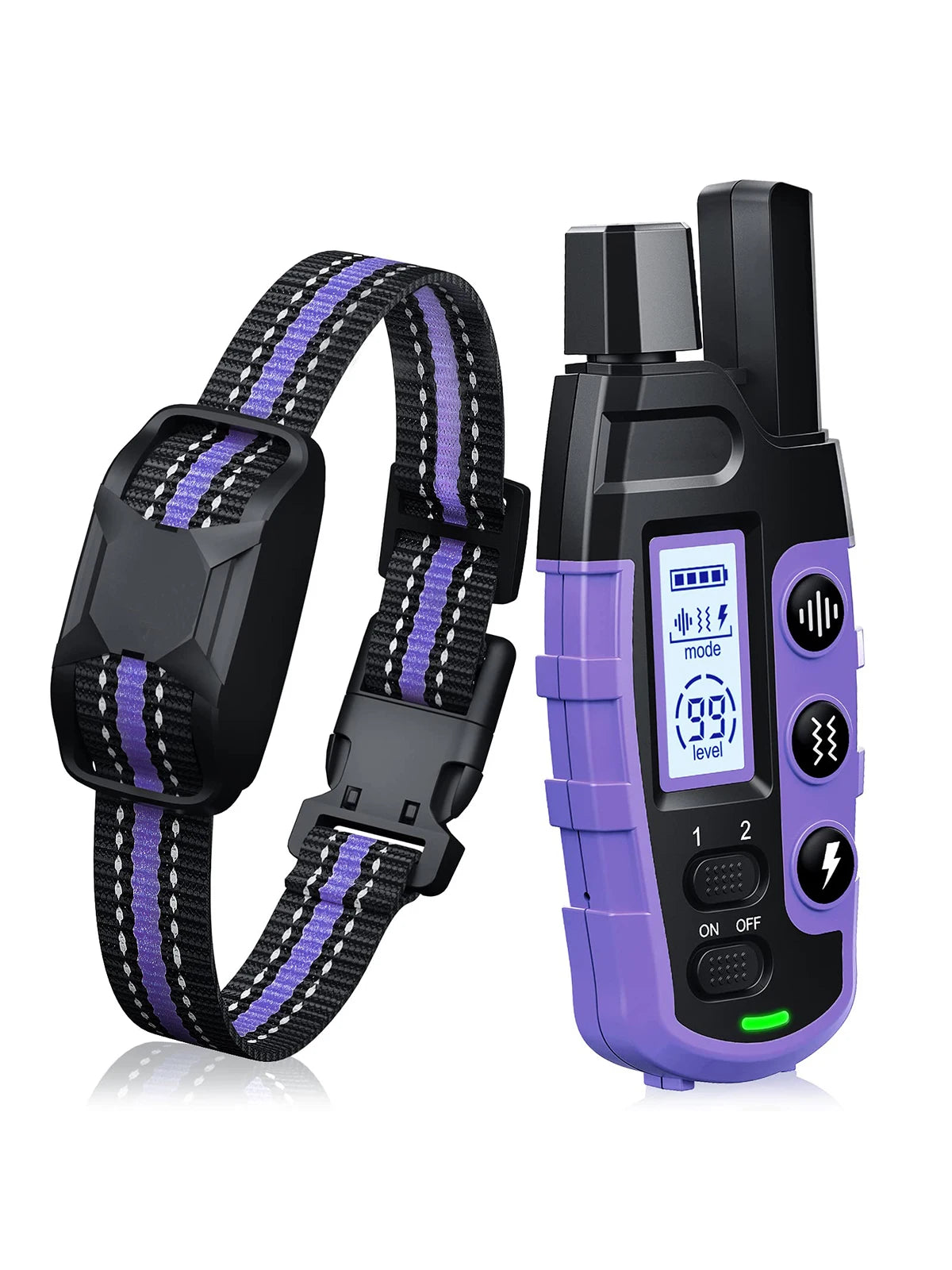 3300Ft Electric Dog Training Collar Remote Control Waterproof Pet BehaviorFor 5-120lbs Puppy With Shock Vibration 