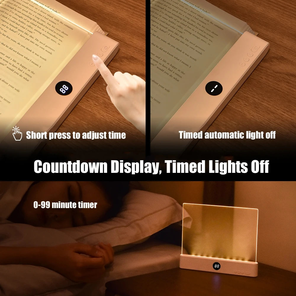 Rechargeable LED Reading Panel with Timer and Dimming