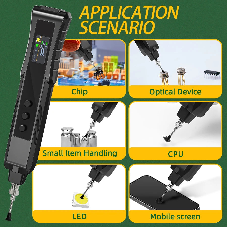 Oplaadbare vacuüm SMD-componentoppikker pen