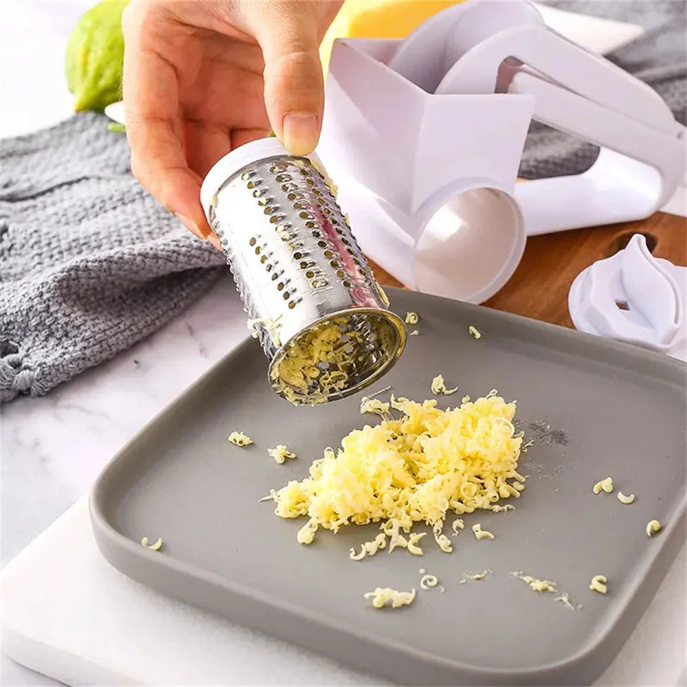 Hand-Cranked Rotating Cheese Grater Creative Kitchen Cheese Shredder Multi-functional Cheese Grater for Kitchen 