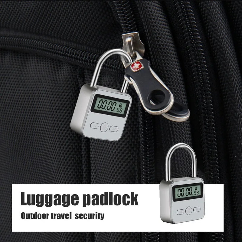 Rechargeable Timer Padlock with LCD