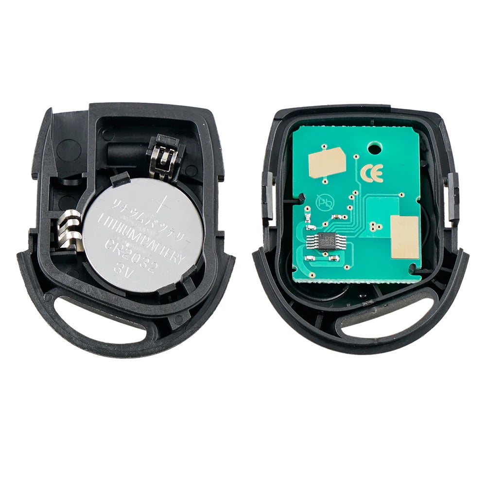 Pre Ford Fiesta MK6 2002-2008 kľúčový ovládač 433MHz 80Bit 4D63 transpondérový čip s batériou, bezkľúčový vstup, odolný, ergonomický dizajn, stabilný signál, dlhý dosah, ľahká programovateľnosť, náhradný
