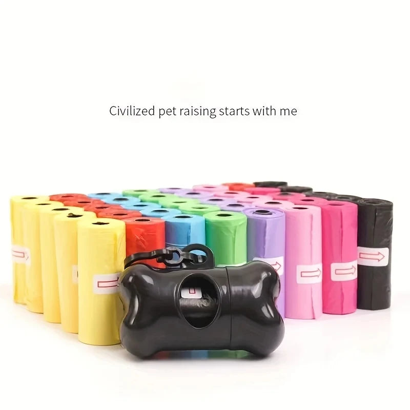 1500PCS Dog Poop Bag Outdoor Cleaning Poop Bag Outdoor Clean Pets Supplies for Dog 15Bags/Roll Refill Garbage Bag Pet Supplies 