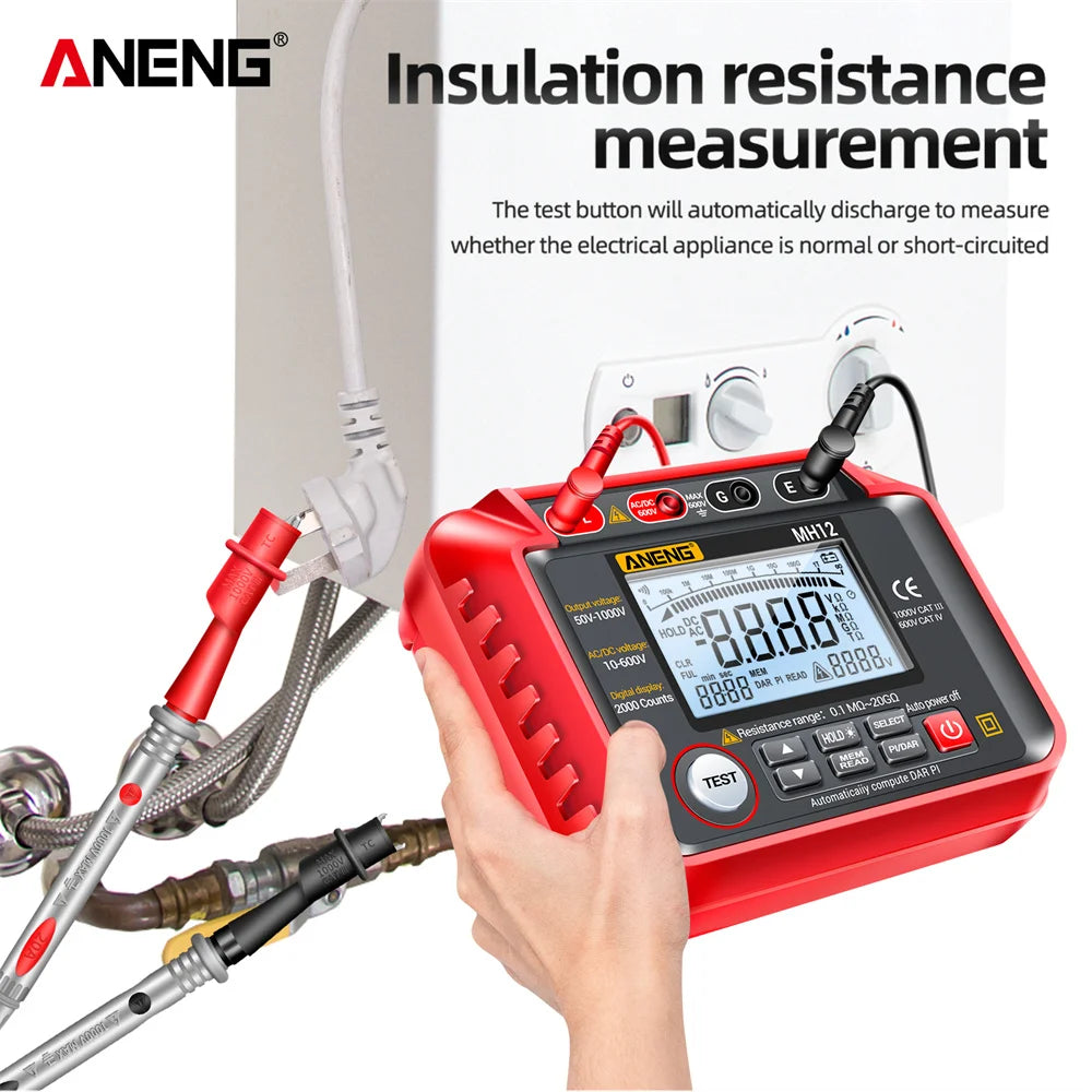 MH12 Digital Insulation Resistance Tester