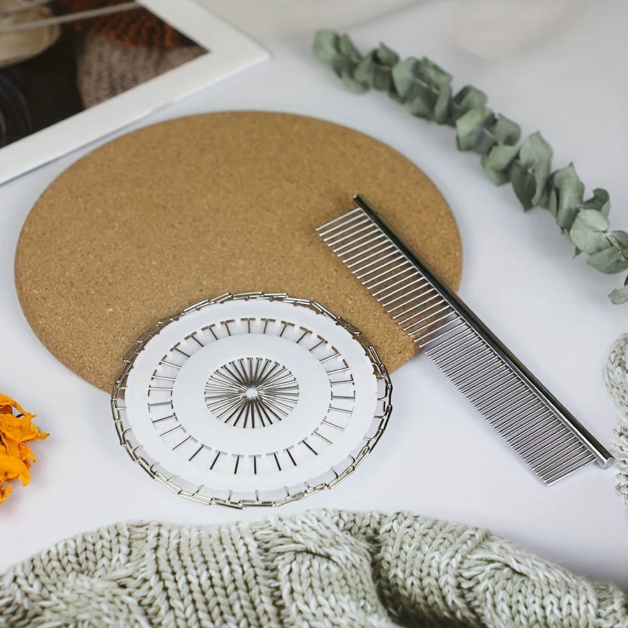 Stainless Steel Macrame and Weaving Comb