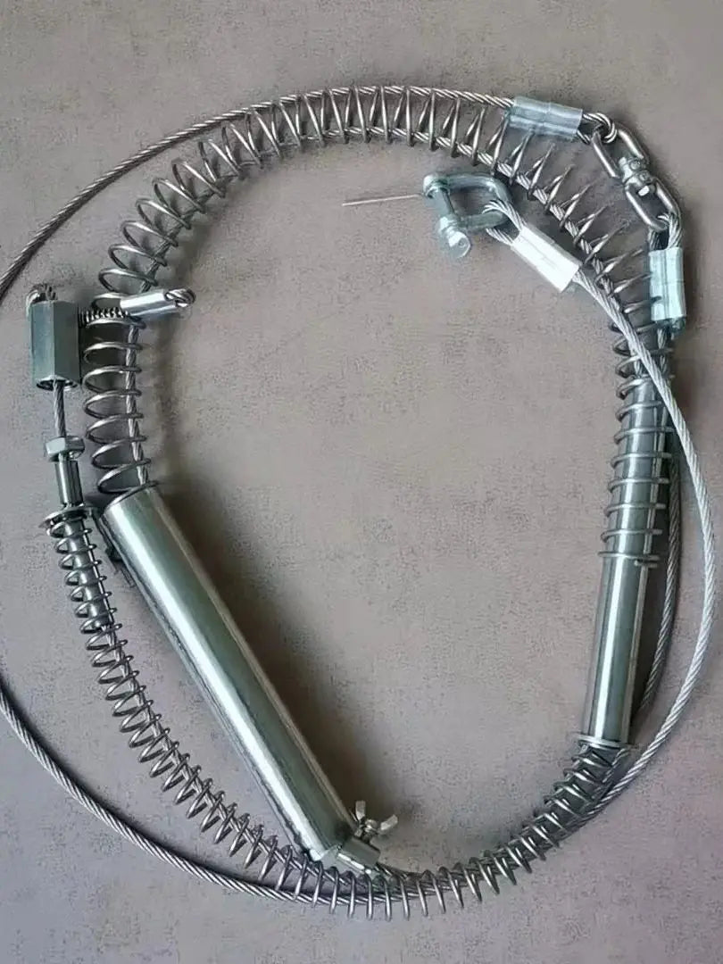 1 pieza, muelle más fuerte para trampa de jabalí, reemplazo con tuerca, cable con diámetro 4 mm