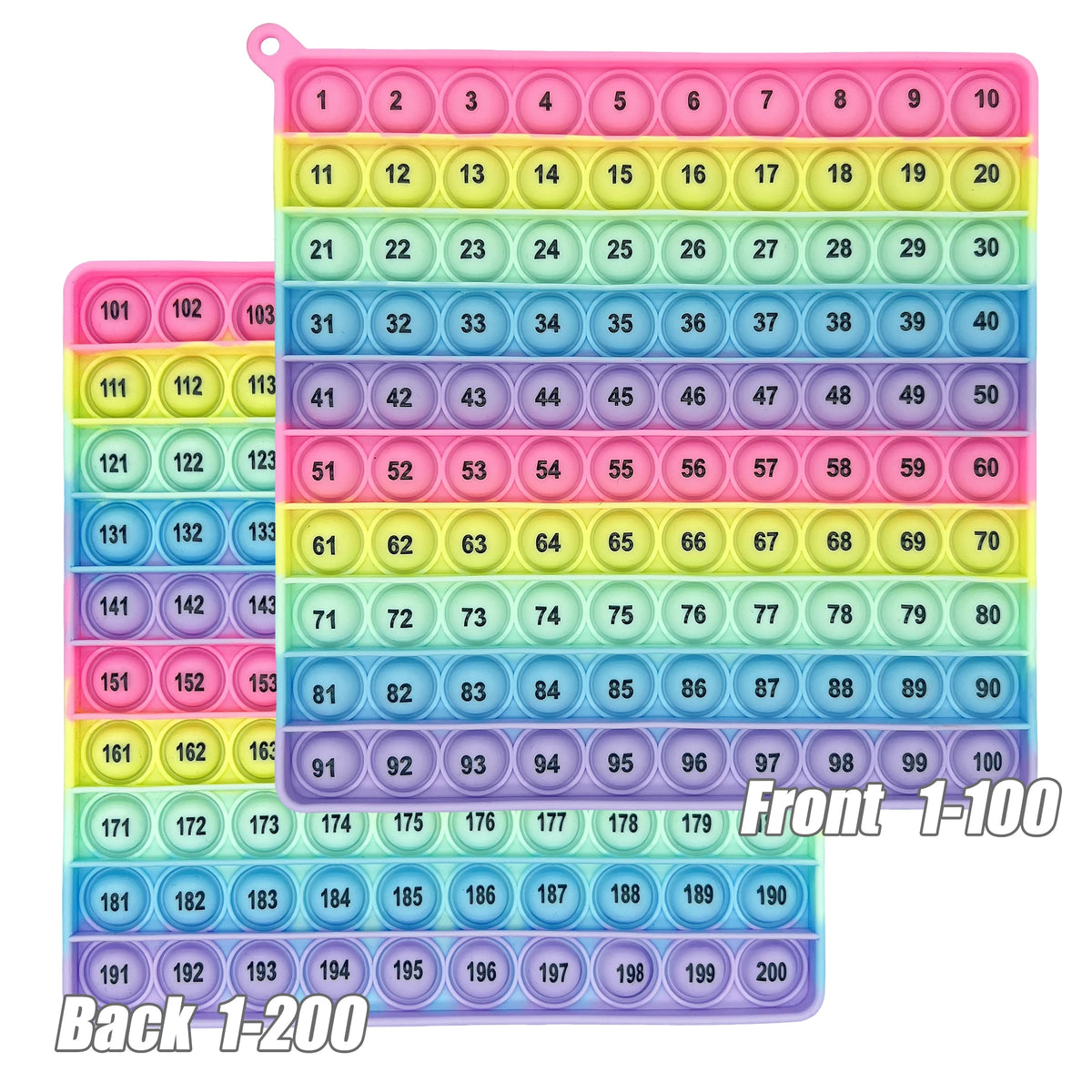 Double-Sided 1–200 Counting Bubble Board