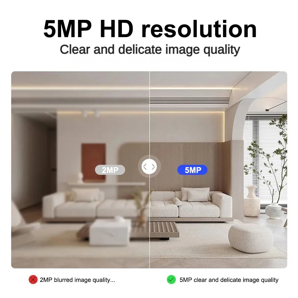 5MP HD 4G Or WiFi Mini Camera Indoor Night Vision Surveillance Security Monitoring 3000mAh Battery Low Power Home Cam