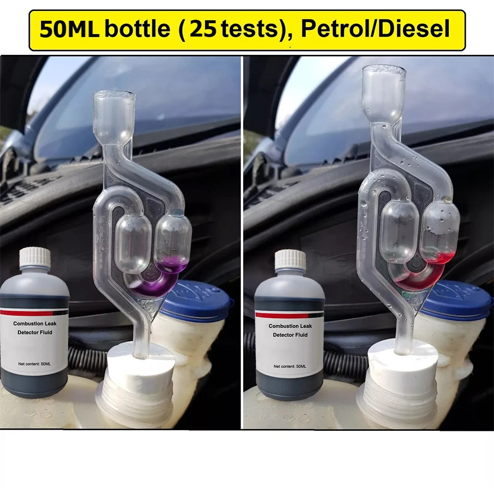  Détecteur de fuite de combustion, testeur d’antigel et de liquide de refroidissement, testeur d’antigel automobile, antigoutte S - forme