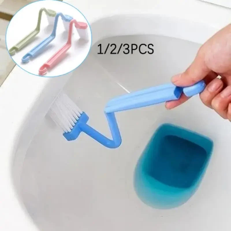1/2/3PCS Curved Toilet Brush Long Handle Toilet Cleaning Brushes Household Deep Cleaning Tools Bathroom Accessories 