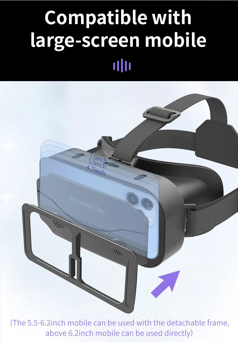 VR brýle 3D virtuální realita, headset, helma, čočky, brýle, chytré pro smartphony, mobilní hry, sada Viar Viewer