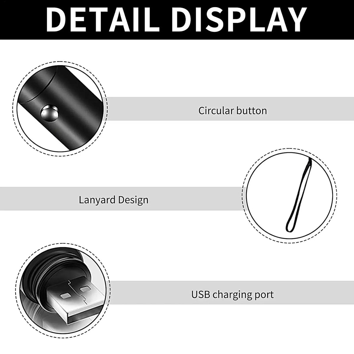 Rechargeable Four-Mode Handheld Flashlight