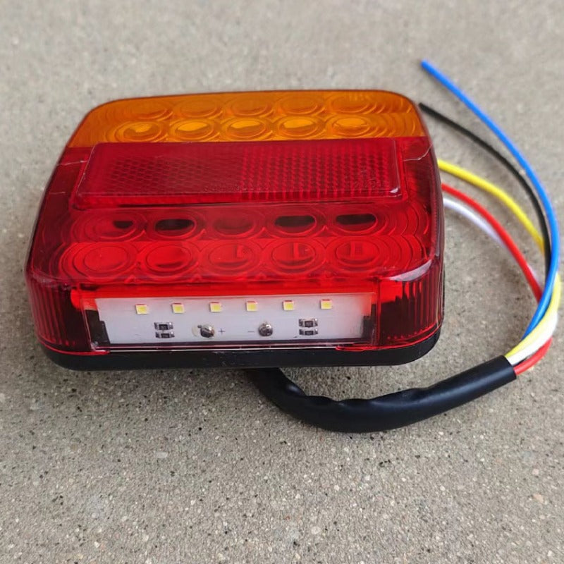 12V Taillight Turn Signal Indicator 26 LED Tail Light Car Number Plate Light Rear Reverse Brake Stop Lamp Trailer Truck Caravan 
