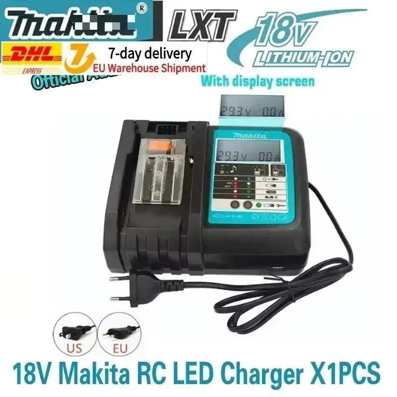Original Makita battery, 18V 9.0Ah rechargeable battery, power tool BL1830 BL1840、BL1850、BL1860B、 Makita 18V lithium battery 