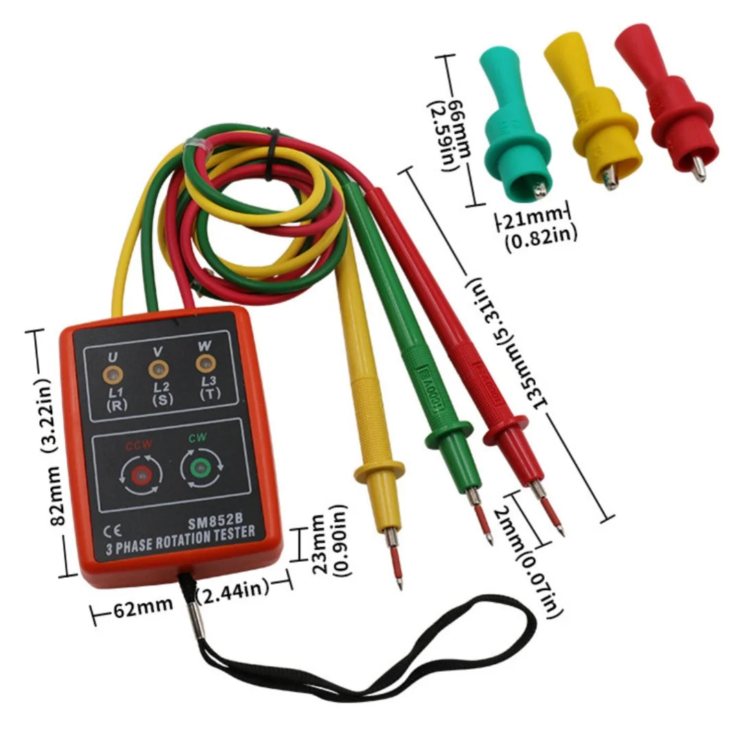 SM852B Drie-fasen-Volgorde Tester