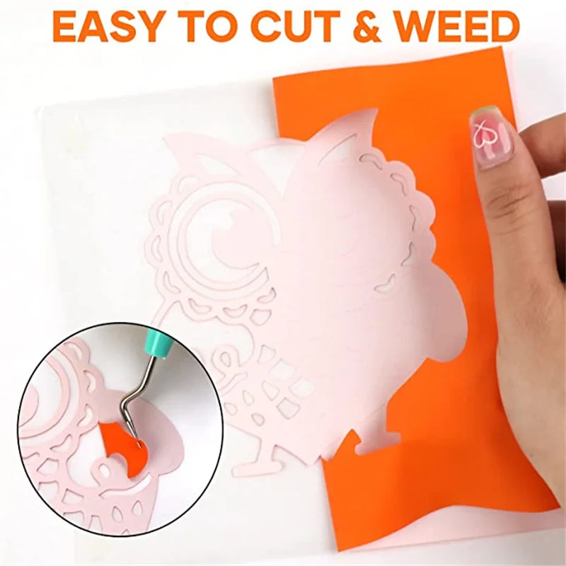 HTVRONT PU Heat Transfer Vinyl Roll Bundle for DIY Apparel