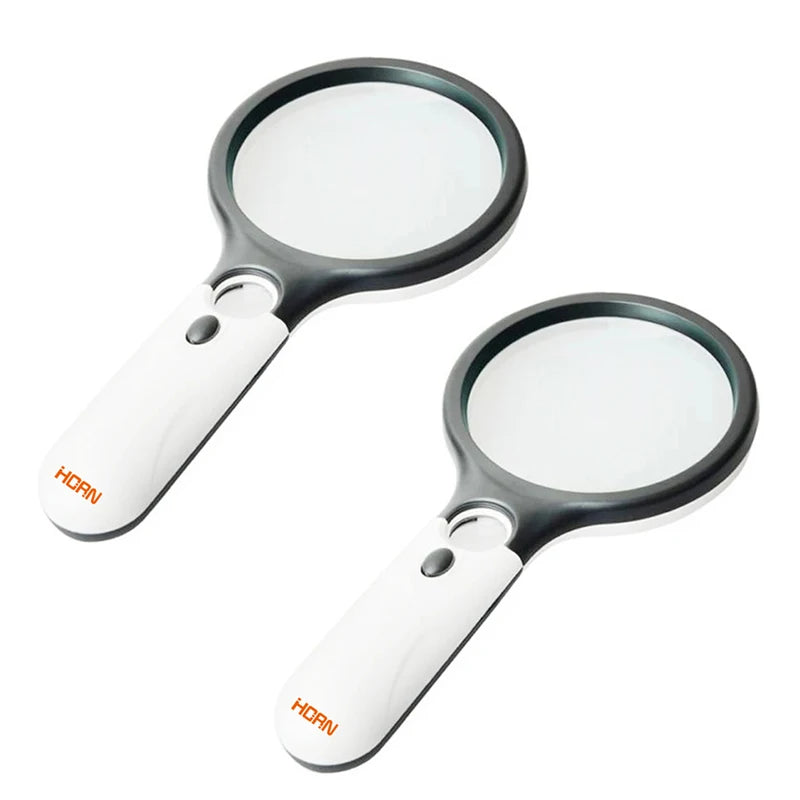 3X and 45X LED Handheld Magnifier