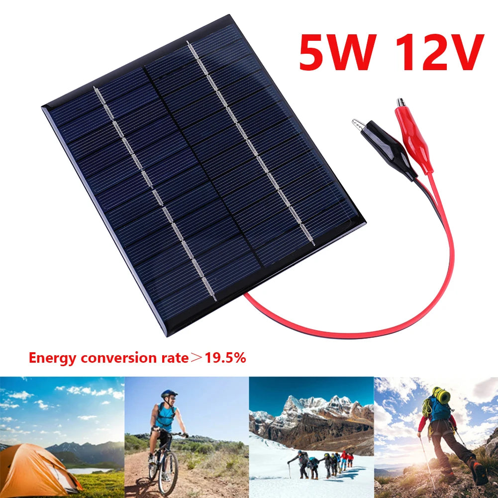5W 12V Waterproof Mini Solar Panel Module