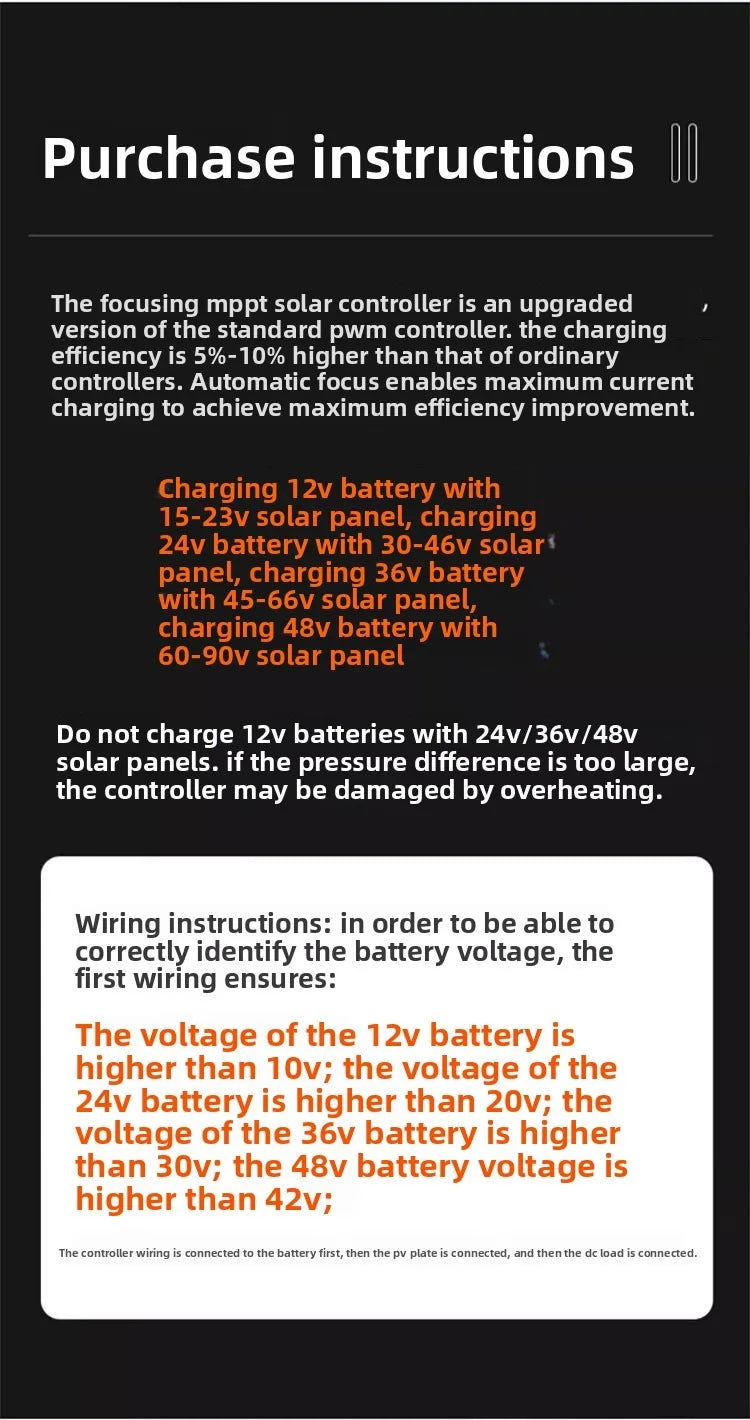 POWLSOJX MPPT 100A 80A 60A Solar Charge Controller 12V 24V 36V 48V Solar Panel Lead Acid/Lithium Battery Regulator Dual USB 