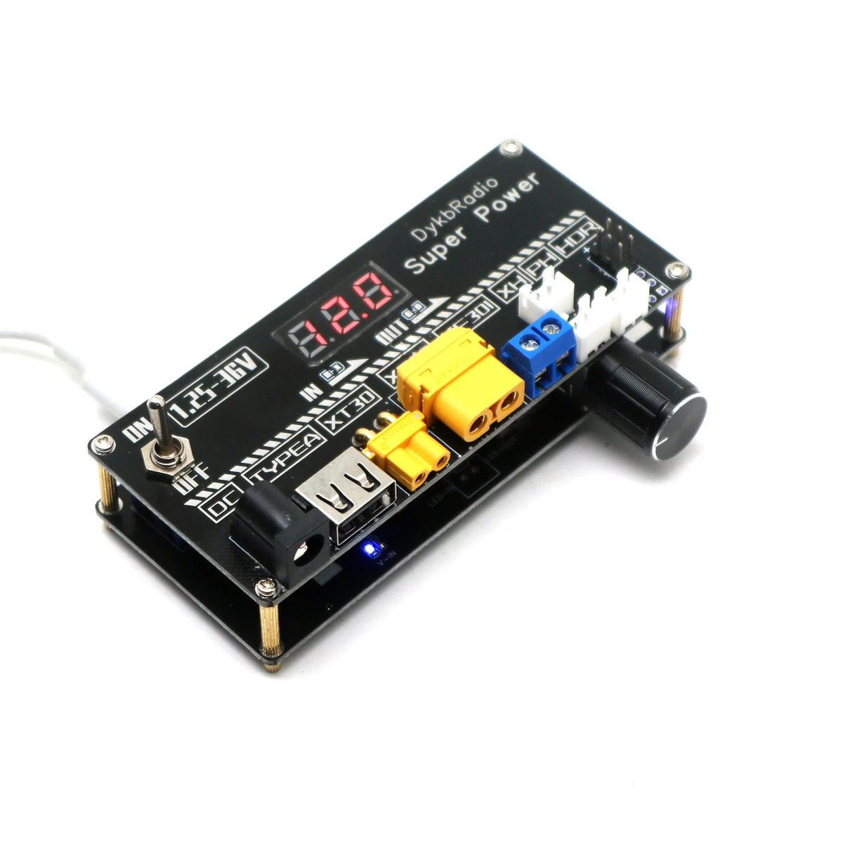 Verstelbare DC Buck-Boost-ac power module met USB-C-ingang