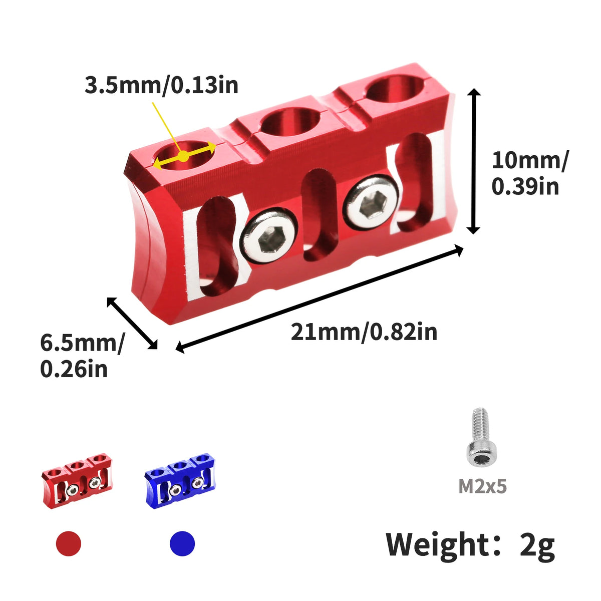 Aluminium RC ESC and Motor Wire Clamp