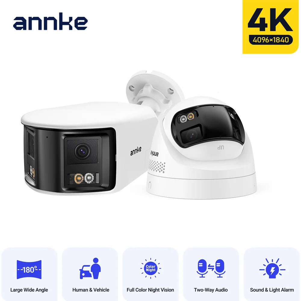 ANNKE 180° 8MP Dual Lens PoE Outdoor Security Camera