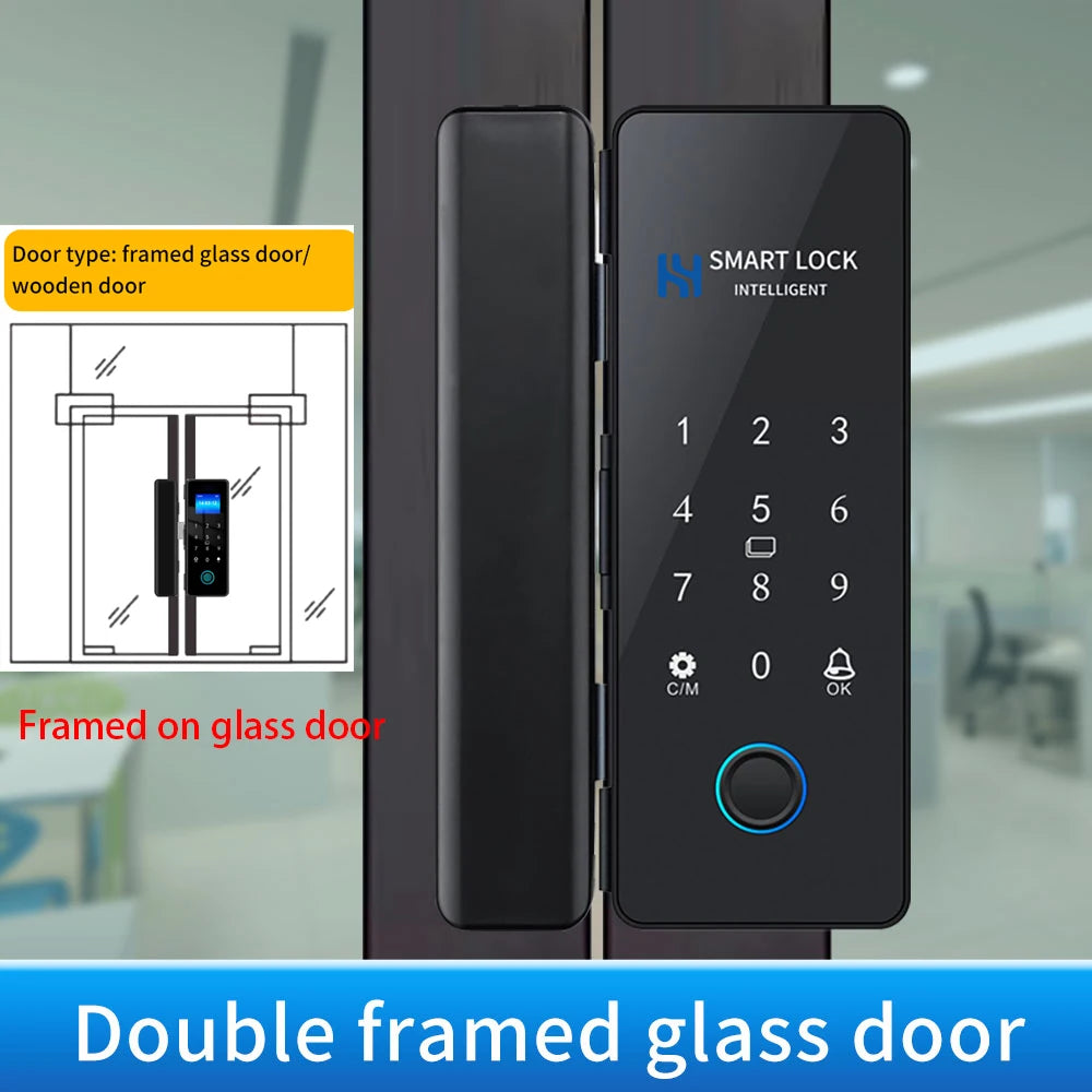 Bluetooth-tasted Lock til glas- eller rammede døre