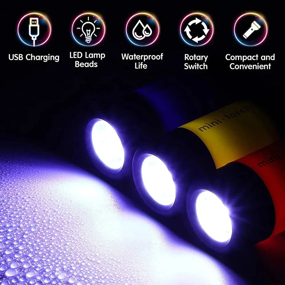 USB Rechargeable Keychain Torch