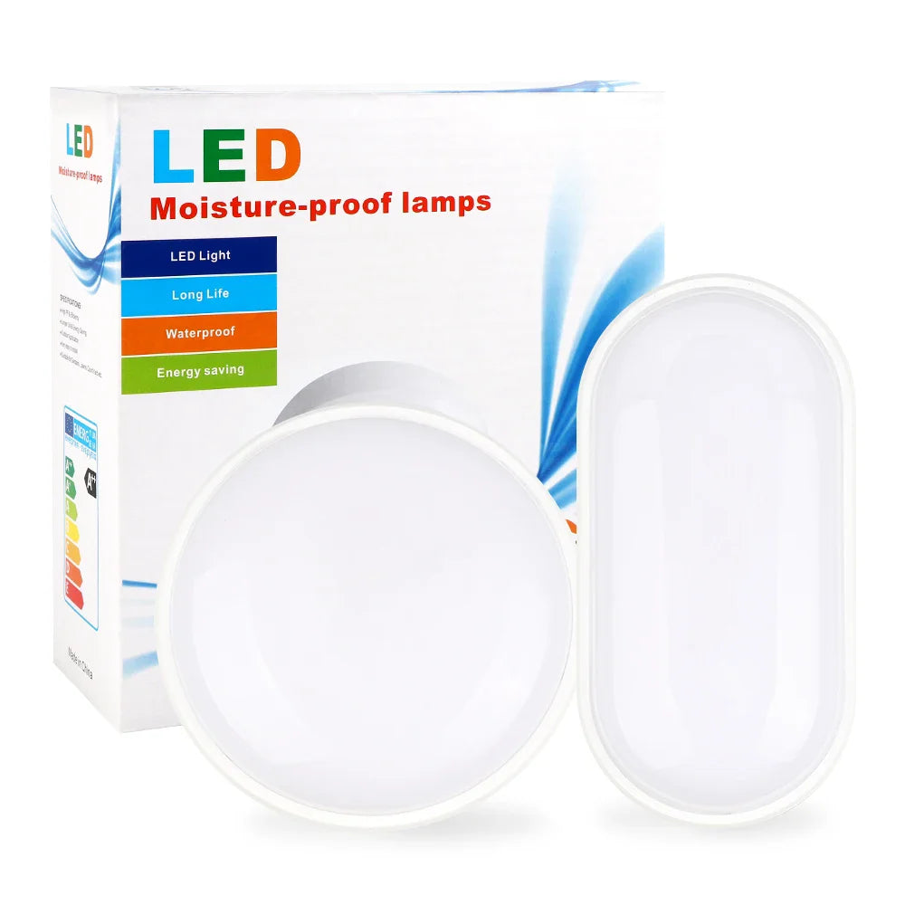 Round or Oval LED Bulkhead Light, 16W/20W