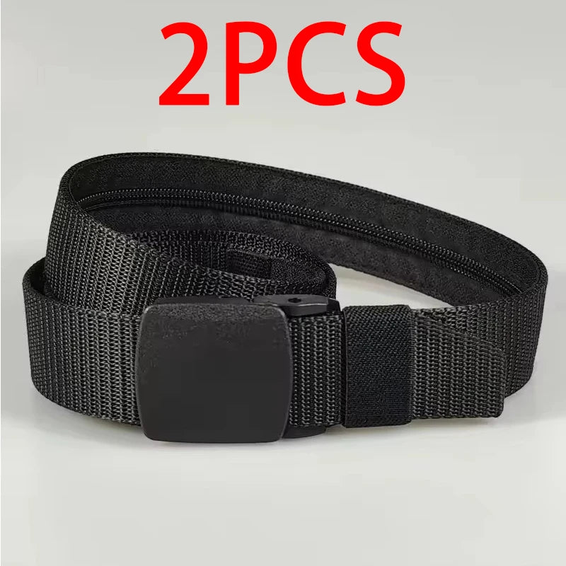 New Travel Cash Anti Theft Belt Waist Bag Women Portable Hidden Money Strap Belt Wallet Waist Pack Men Hiding Belt For Men Women