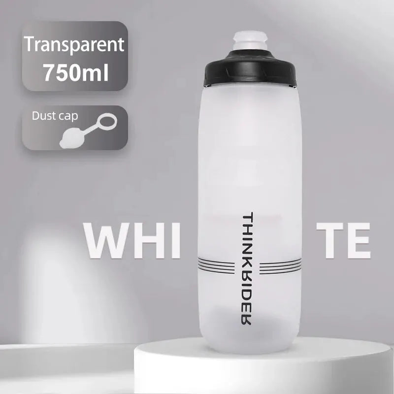 ThinkRider 620ml/750ml Bicycle Bottle MTB Road Bike Water Bottle Outdoor Sports Plastic Portable Large Capacity Drink Cycling 