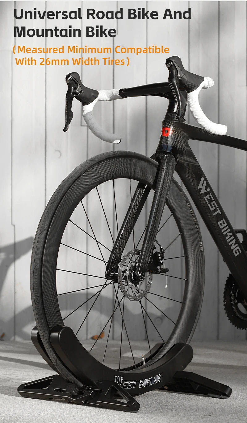 WEST BIKING Adjustable Bicycle Parking Rack MTB Road Bike Indoor Garage Storage Stand Bike Repair Stand Cycling Accessories 